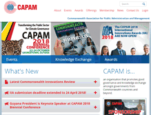 Tablet Screenshot of capam.org